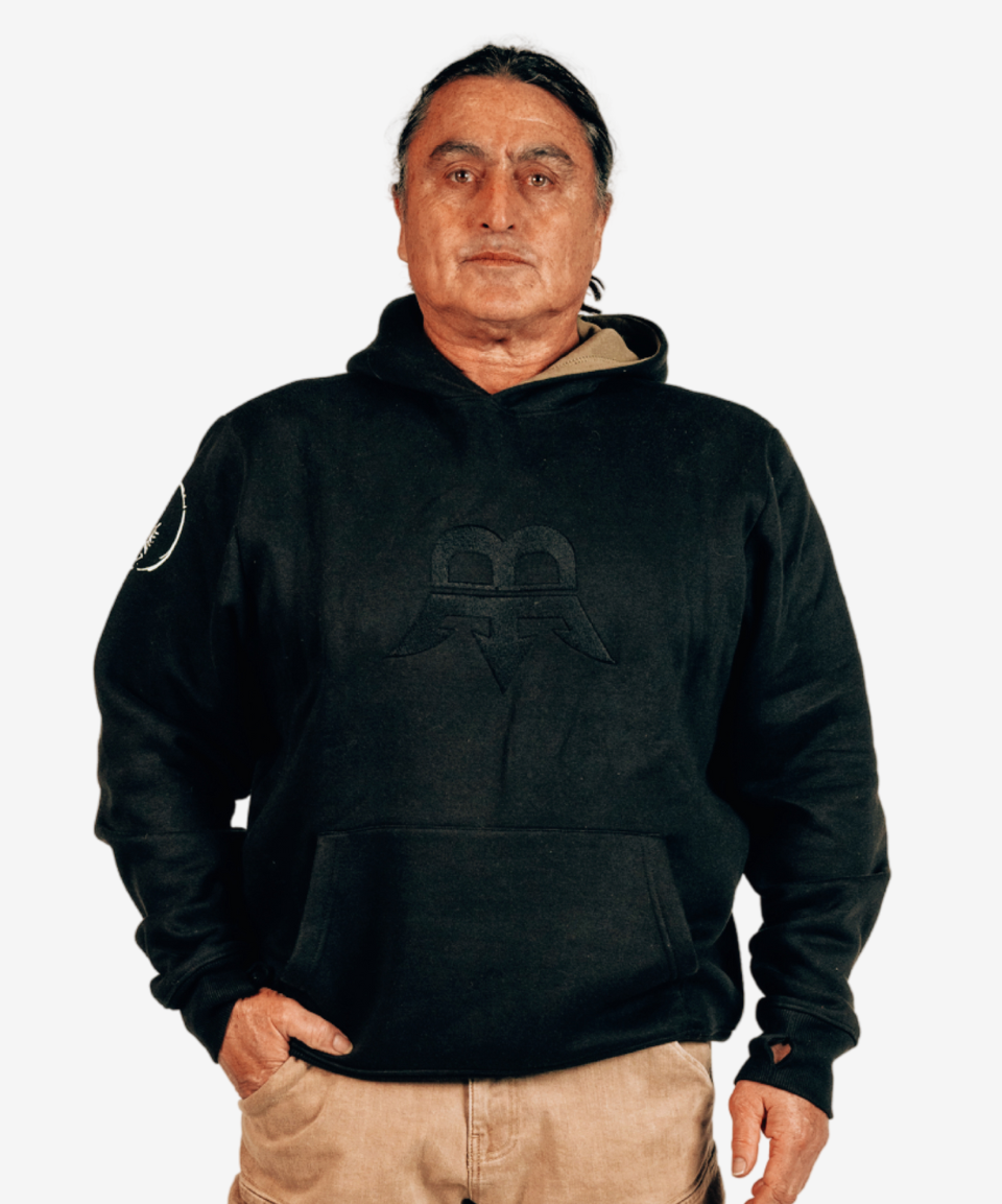 Born Maniac Unisex Black Embroidered Hoodie – David Bromley Collab