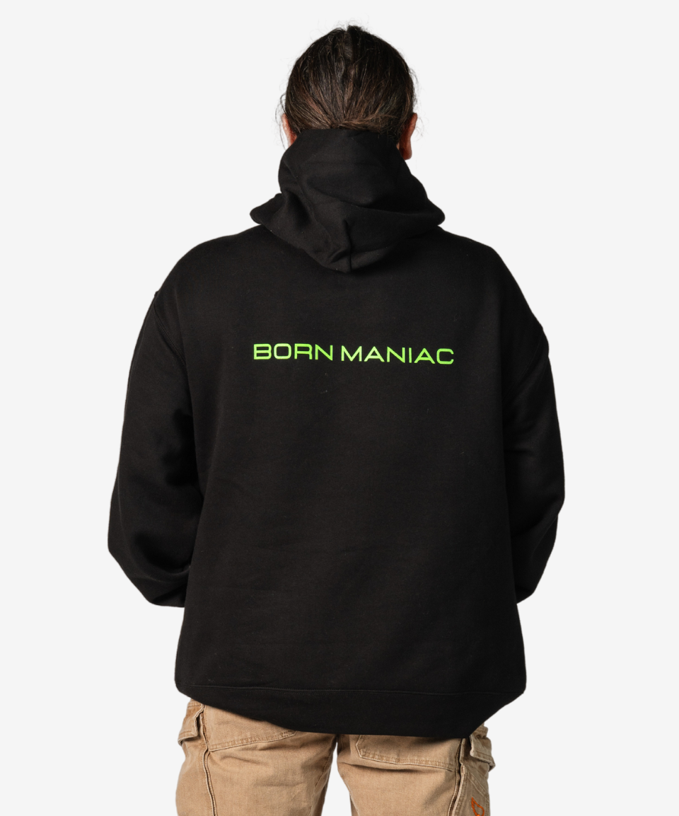 Born Maniac Unisex OG Black Hoodie