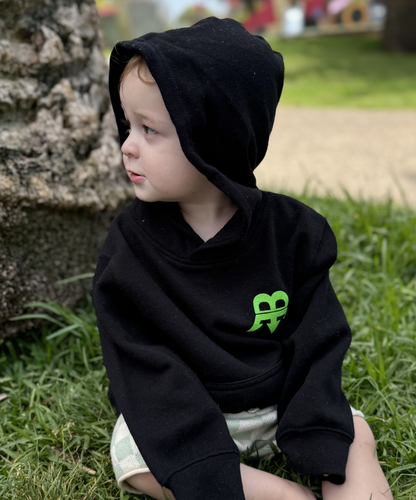 Born Maniac Unisex OG Black Kids Hoodie